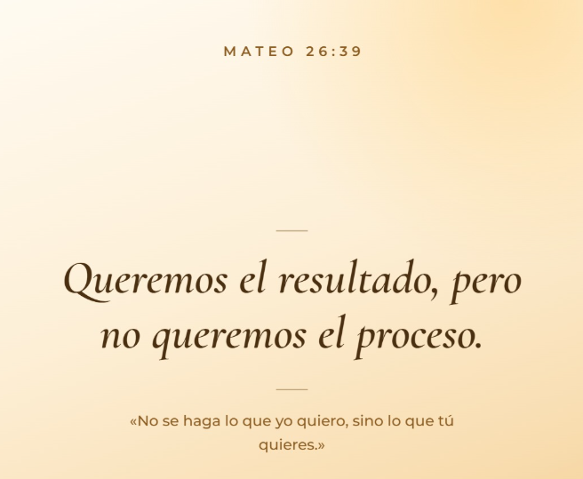 Queremos el resultado, pero no queremos el proceso